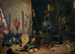 Una sala de guardia de Abraham Teniers